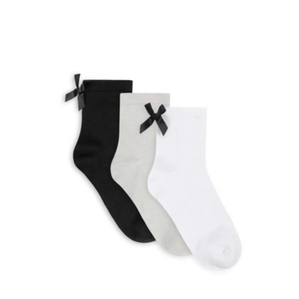 Lemon Powder Girly Crew Socks - 3 Pack